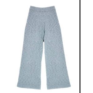 REFORMATION Isle  Pants baby Blue Fuzzy Knit pants Size Medium